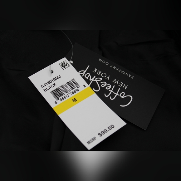 Juniors Black Faux Leather Jacket (S-L NWT) - Picture 8 of 10